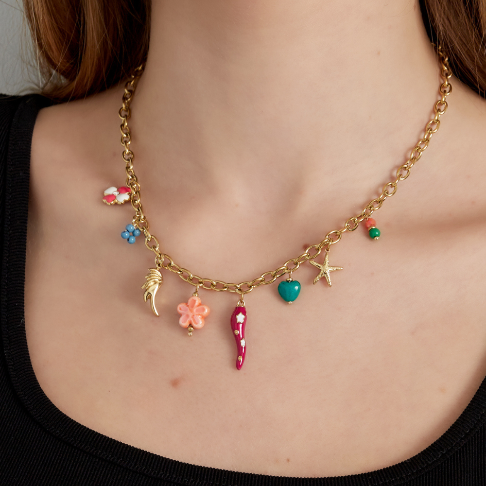 Ketting - pink pepper