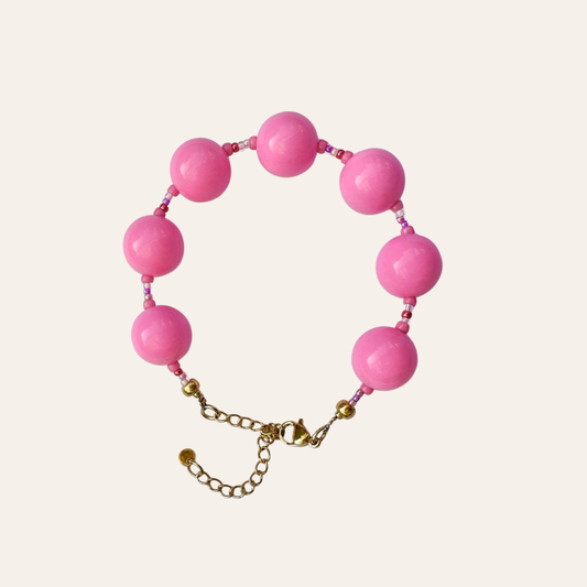 Armband Cosy vibes - hot pink