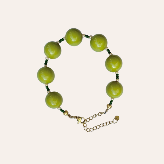 Armband Cosy vibes - olijfgroen