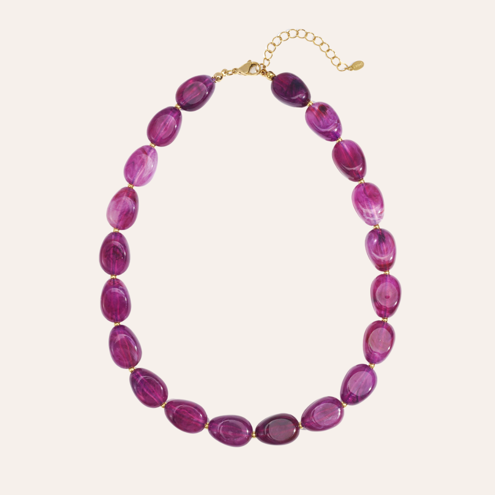 Ketting - kralen ovaal