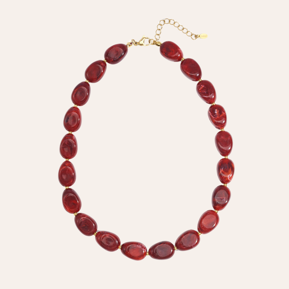 Ketting - kralen ovaal