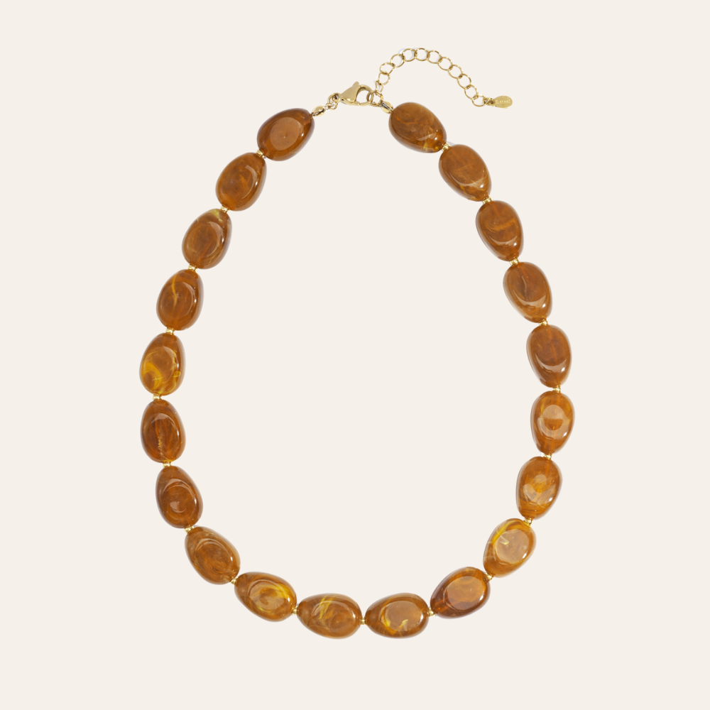 Ketting - kralen ovaal