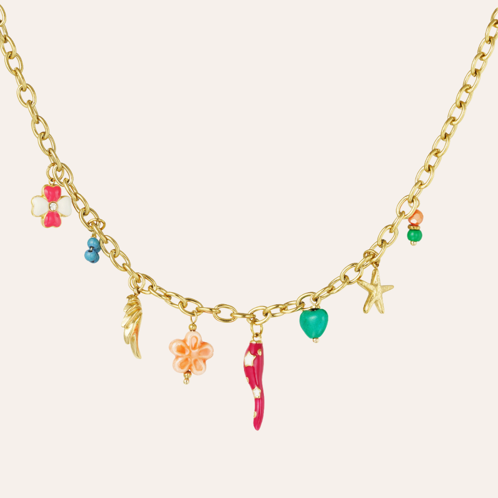 Ketting - pink pepper
